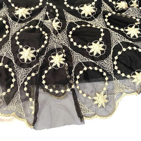 Style and Co Tulle Embroidered Layered Skirt Plus Sz 2X Multicolor Lined Flaws - Picture 5 of 14